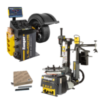 R76ATR 220V wheel balancer with LS45DS system tape weight rolls and training kit