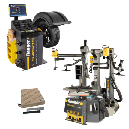 R80EX 220V wheel balancer with LS45DS system tape weight rolls and training package