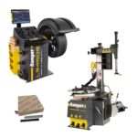 R980XR 220V wheel balancer with LS45DS system tape weight rolls and training package