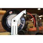 Ranger RH-50PL air hose reel keeps shop air lines organized with durable construction and smooth retractable operation.
