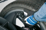 Semi-automatic data entry arm that captures wheel dimensions instantly, improving accuracy and cutting setup time
