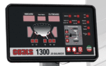 Digital display of the Coats 1300 balancer showing weight placement indicators and intuitive 2D balancing interface