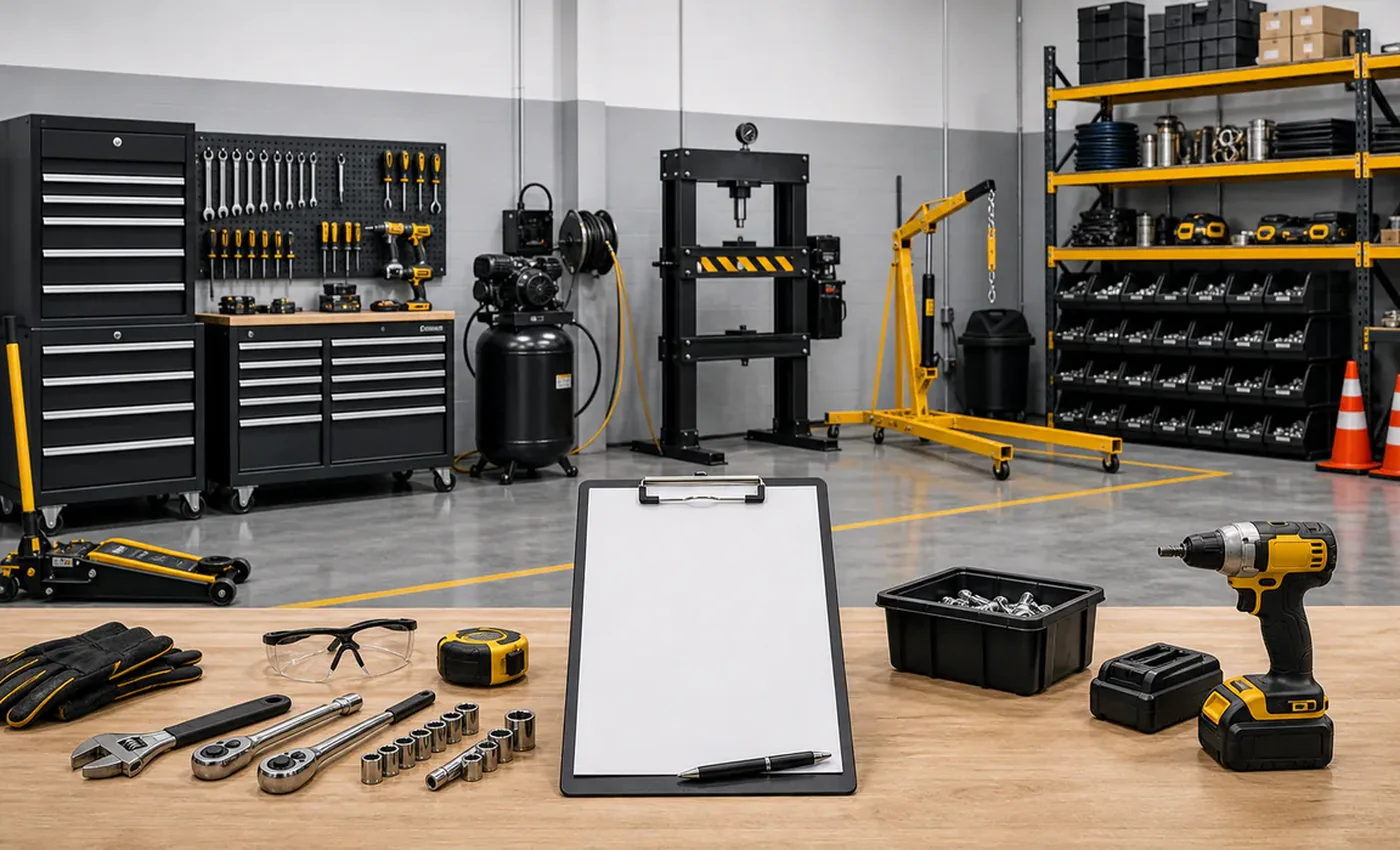 Commercial Shop Equipment Checklist | Steel Haul Equipment
