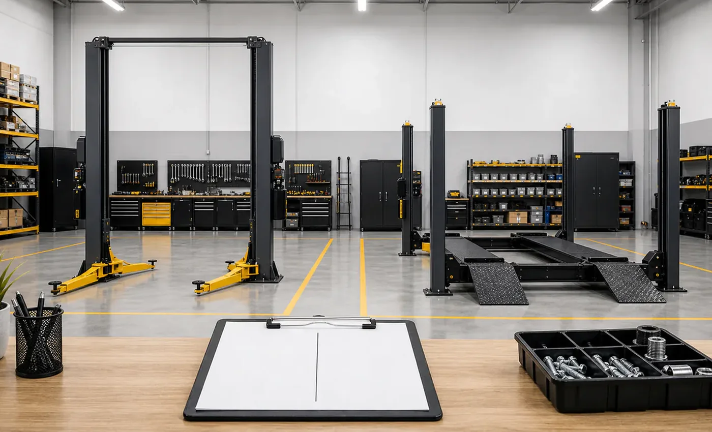 Two-Post vs Four-Post Lifts | Steel Haul Equipment