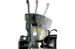 Tilt-tower design of the Hofmann Monty 1675-SS allowing easy access to the turntable for wheel loading and service
