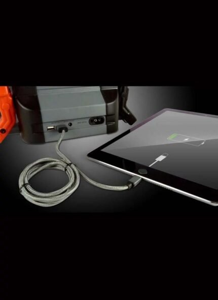 USB device charging from Schumacher DSR128 jump starter via built-in USB port