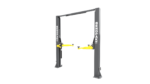 Isometric view of the BendPak 10AP two post car lift showcasing professional grade construction and shop ready performance.