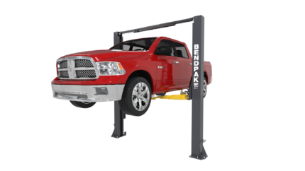 10AP lifting a full size truck with ease.